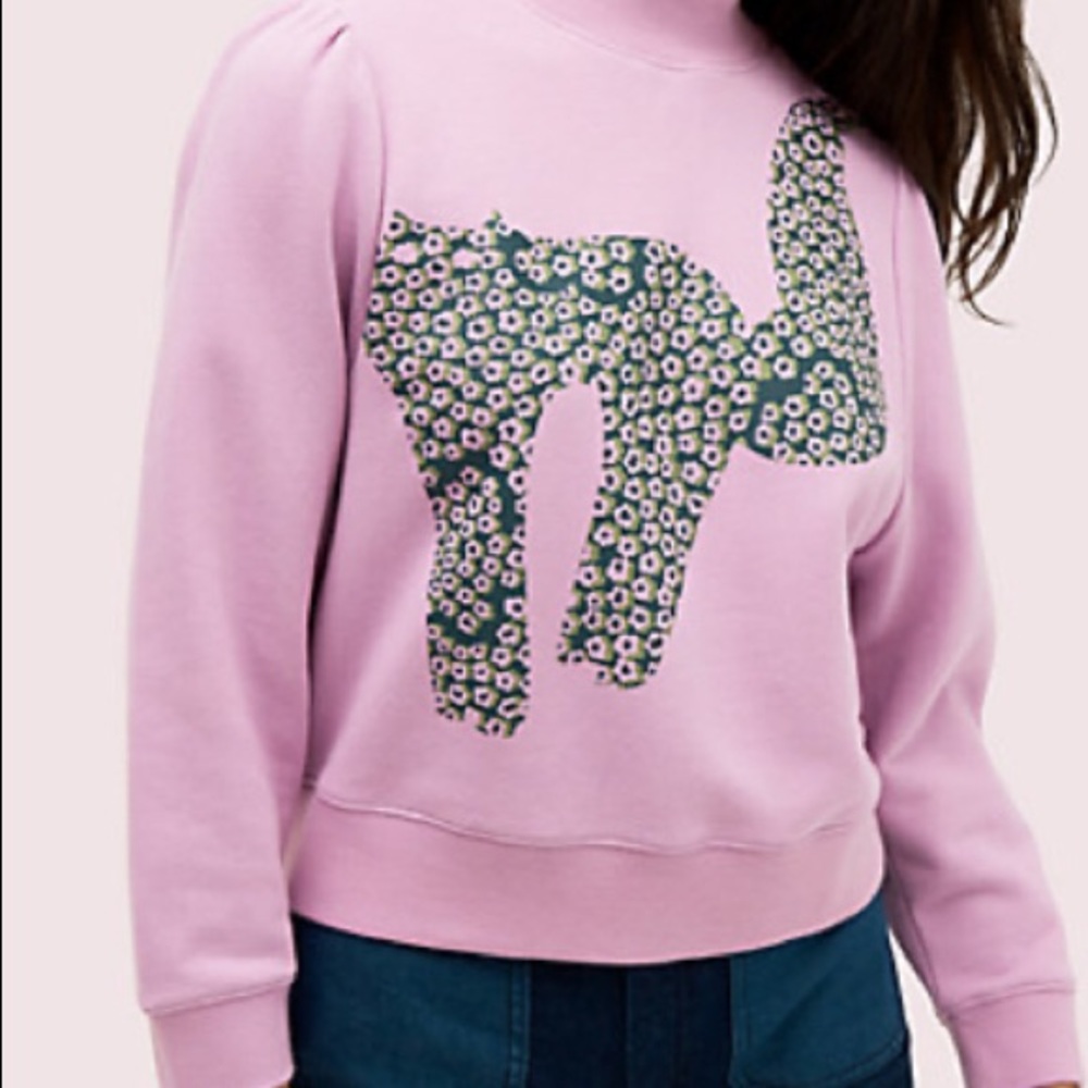Kate Spade Flair Flora Cat Pullover